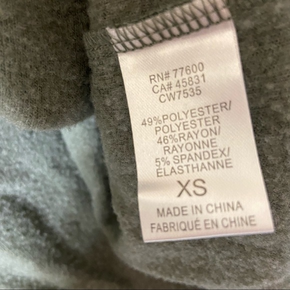 Chaser Olive Animal Print Full Zip Hooded Sweatshirt Size XS - Picture 5 of 6